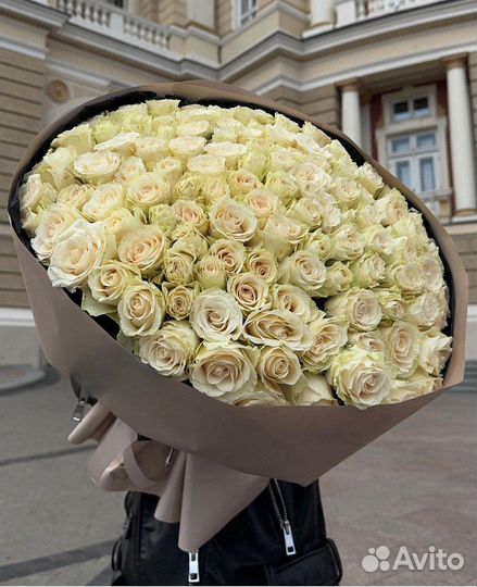 Цветы букеты 101 роза