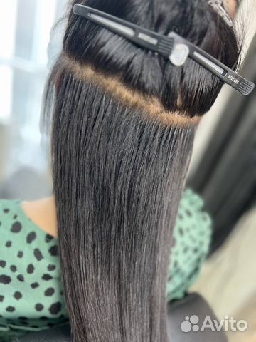 Наращивание волос на дому