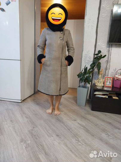 Дубленка натуральная женская 44