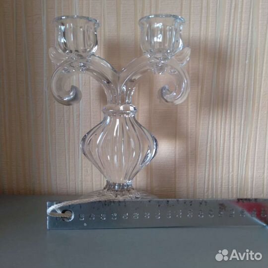 Подсвечник. Двусвечник. СССР. Гусь-Хрустальный