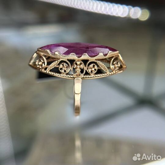 Золотое кольцо 583 СССР маркиза золото (ТЦ)