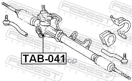 Сайлентблок рулевой рейки Febest 2009 C9827