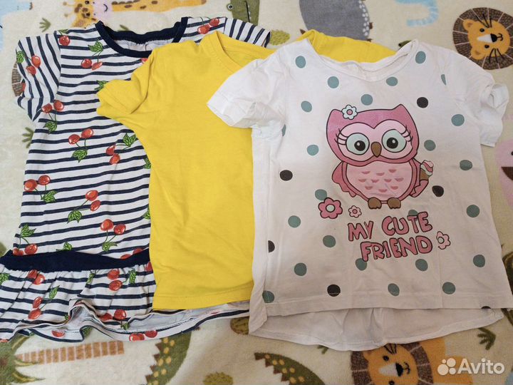 Детские вещи пакетом для девочек 104 110