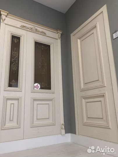 Двери двойные светлые