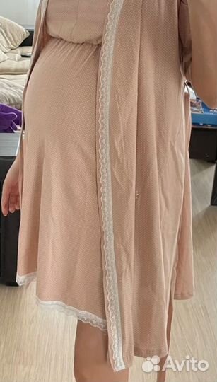 Халат и сорочка для беременных и кормящих