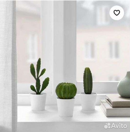 Кактусы IKEA, искусственные цветы