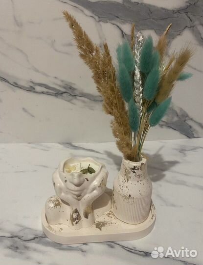 Бюст свечи гипс вазы подносы фигуры