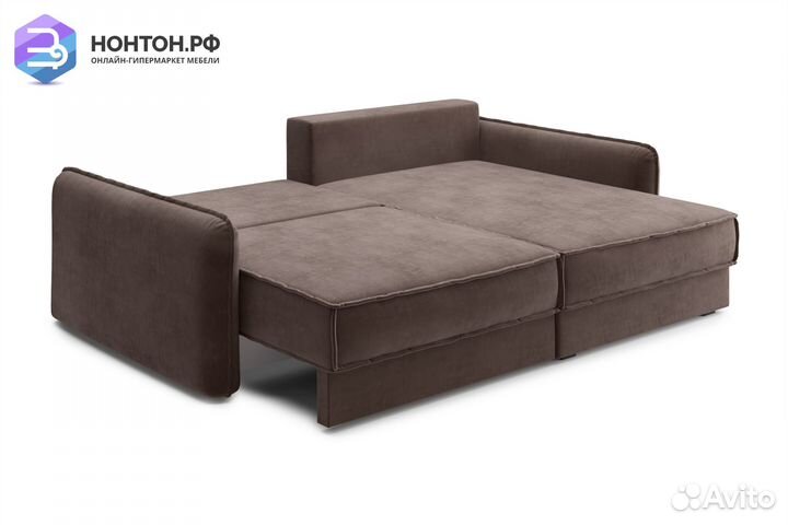 Диван угловой тик-так Антей коричневый