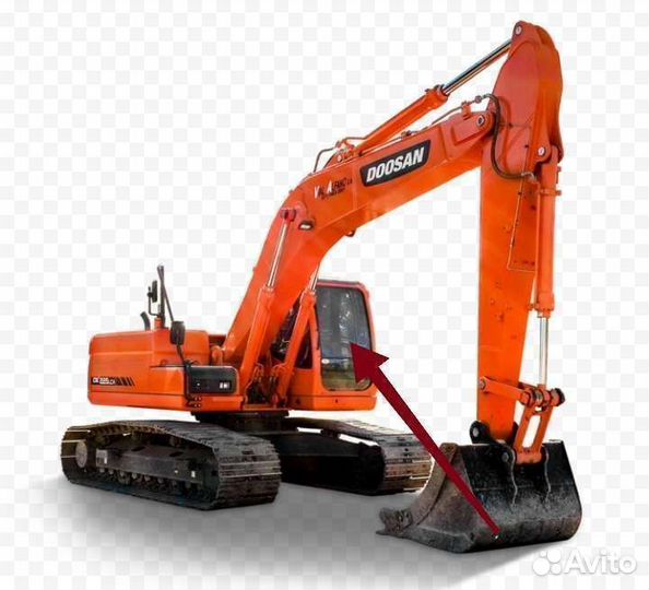 Стекло лобовое на экскаватор Doosan DX, LCA