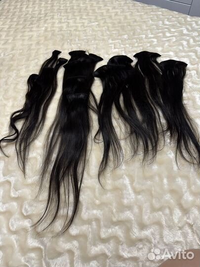 Волосы на заколках