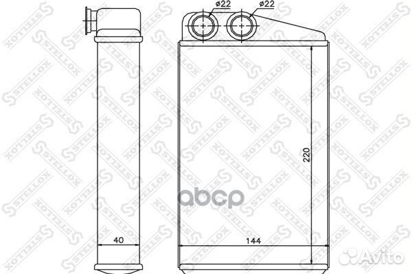 10-35097-SX радиатор печки Renault MeganeII/Sc