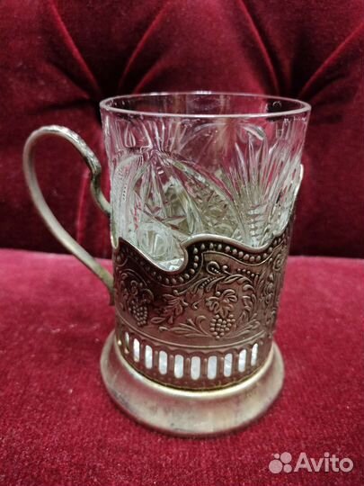 Подстаканник мельхиоровый СССР