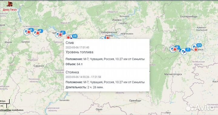 GPS контроль топлива