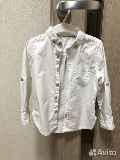 Рубашка белая 98
