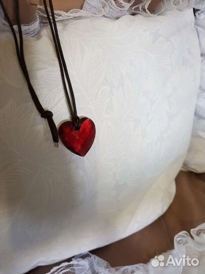 Swarovski кулон сердце