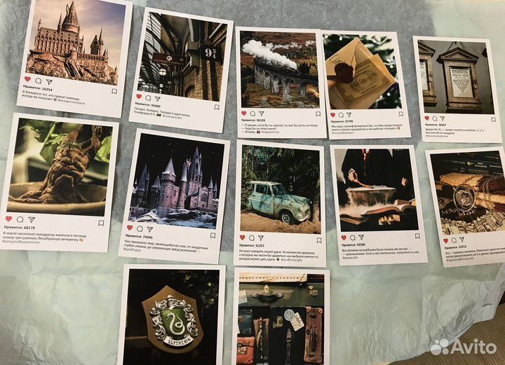 Набор из 12 мини открыток Гарри Поттер