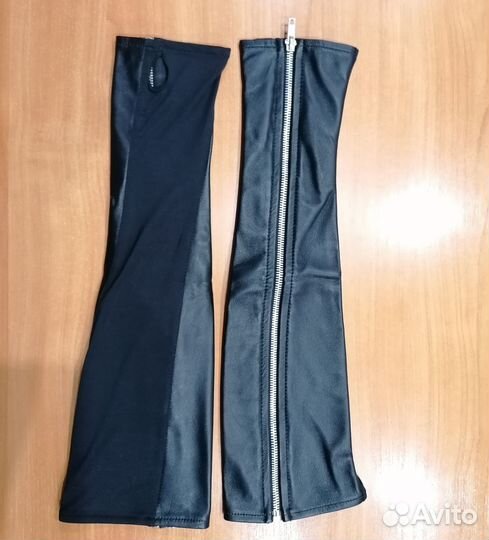 Перчатки кожаные без пальцев