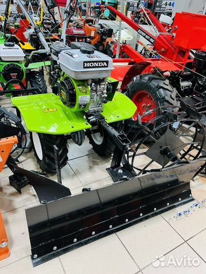 Мотоблок бензиновый Honda + Отвал для снега