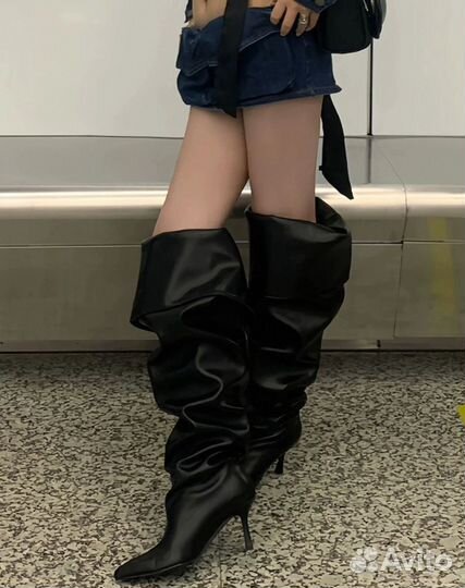 Туфли balenciaga type leather boots