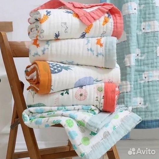 Муслиновый плед детский