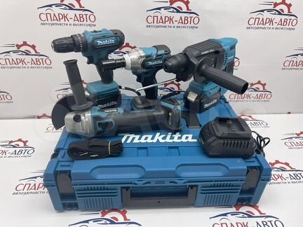 Набор аккумуляторных инструментов 4 в 1 Makita