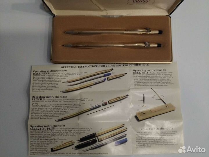 Набор ручка и карандаш, подарочный cross USA