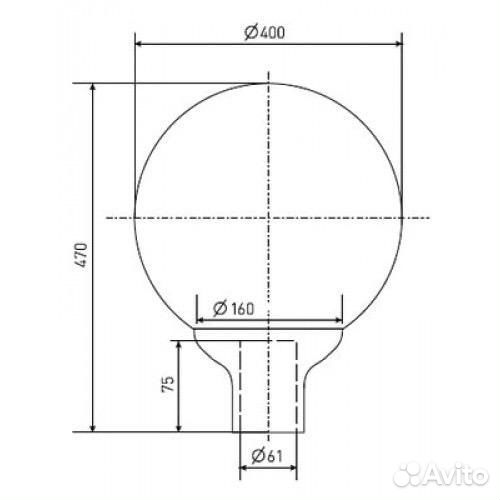 Galad рту06-125-004 Шар (матовый)