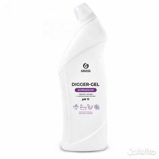 Средство для прочистки канал. труб Digger-gel PH11
