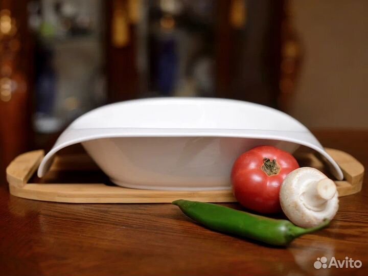 Блюдо на подставке, салатник большой