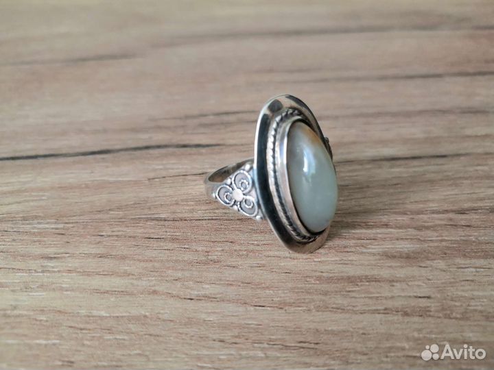Кольцо СССР Мыльный Нефрит
