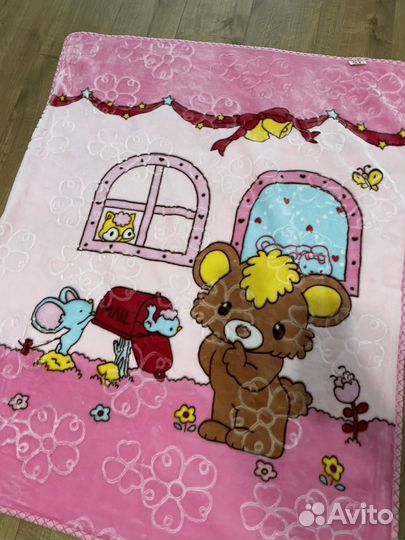 Плед покрывало одеяло в детскую кроватку