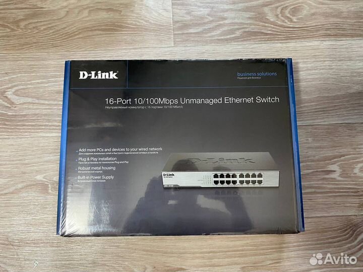 Коммутатор d-link des-1016d