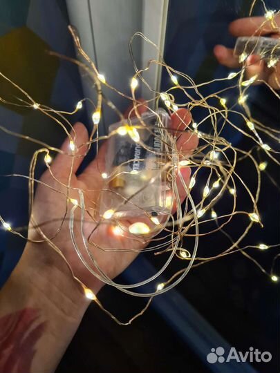 Гирлянда 5м на батарейках