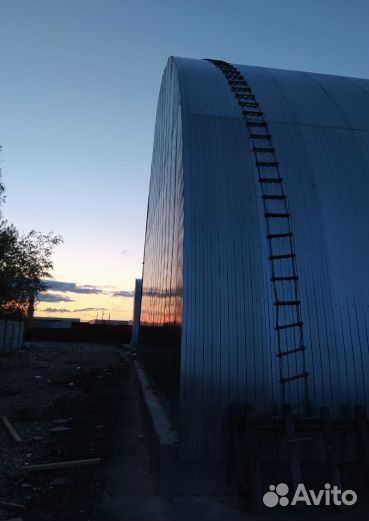 Арочный ангар 9 м