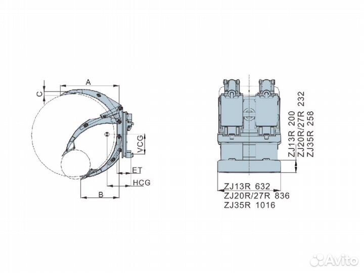 Захват для рулонов ZJ35R-C2