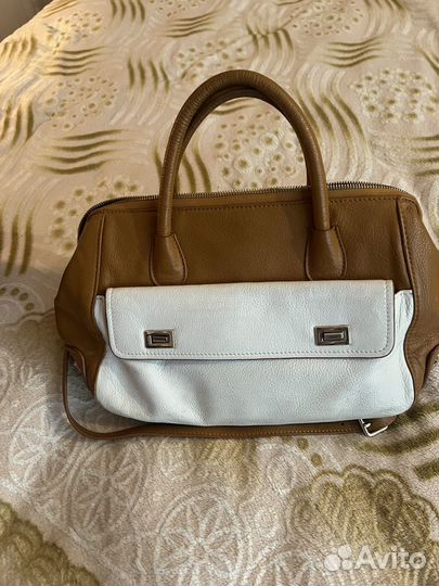 Сумка due ombre италия кожа