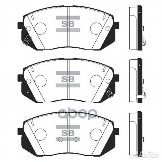 Колодки тормозные KIA optima 16- передние 16