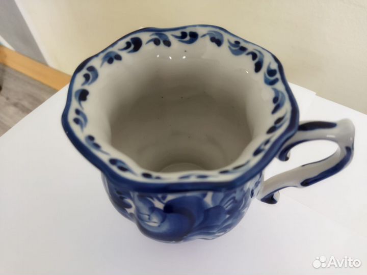 Чайная пара гжель 2 шт. и кружка гжель 1 шт