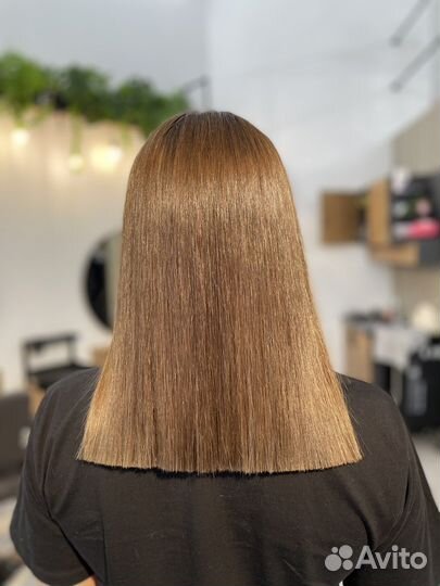 Кератин, ботокс волос, прикорневой объем