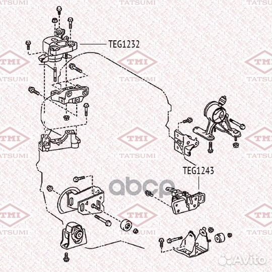 Опора двигателя TEG1232 tatsumi