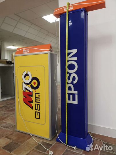 Рекламные световой короб, стойки, штендер