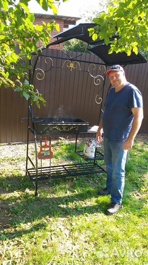 Мангал с печью