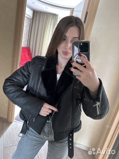 Дубленка женская zara