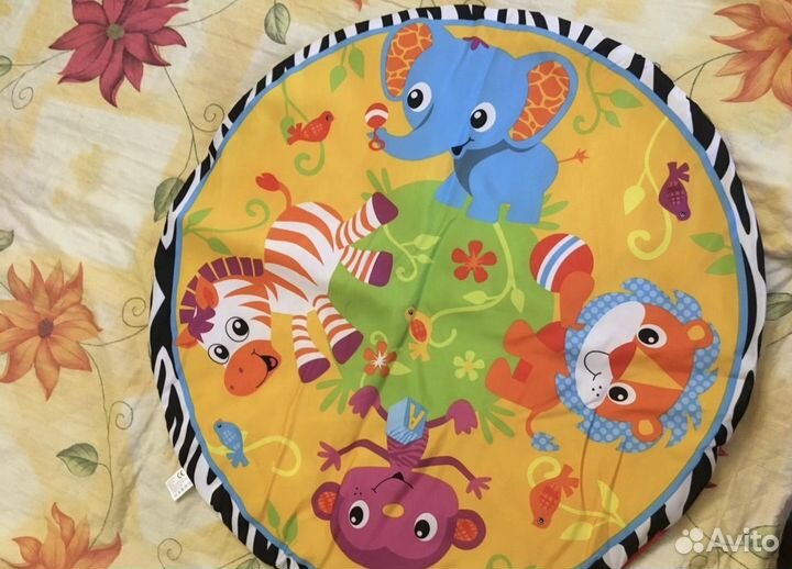 Детские развивающие игрушки и коврик пакетом