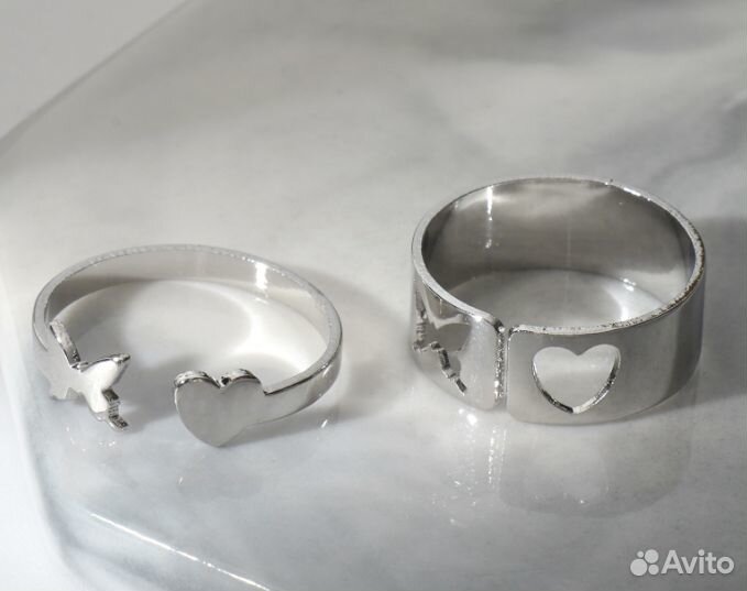 Набор колец 2 штуки 
