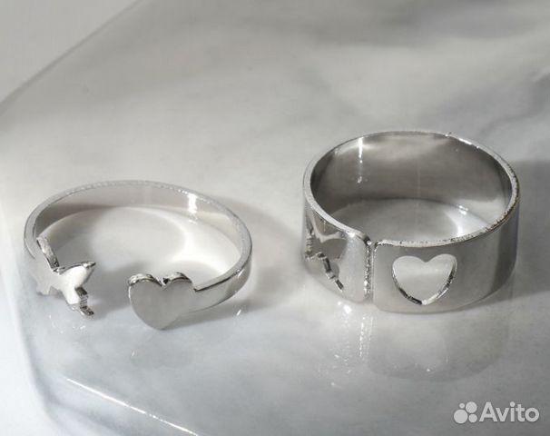 Набор колец 2 штуки 