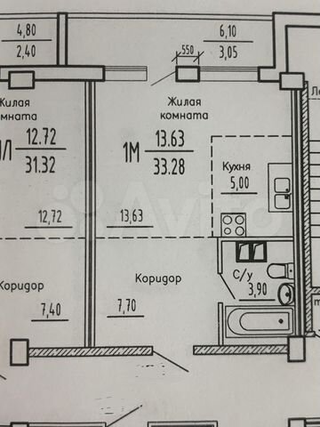 Квартира-студия, 37 м², 8/14 эт.
