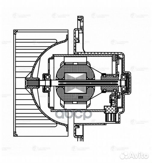 Э/вентилятор отоп. для а/м Hyundai Matrix (01 L