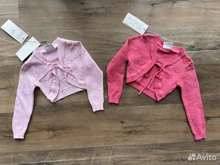 Болеро на девочку новое хлопок 98-122 см