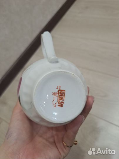 Сахарница и молочник Дулево